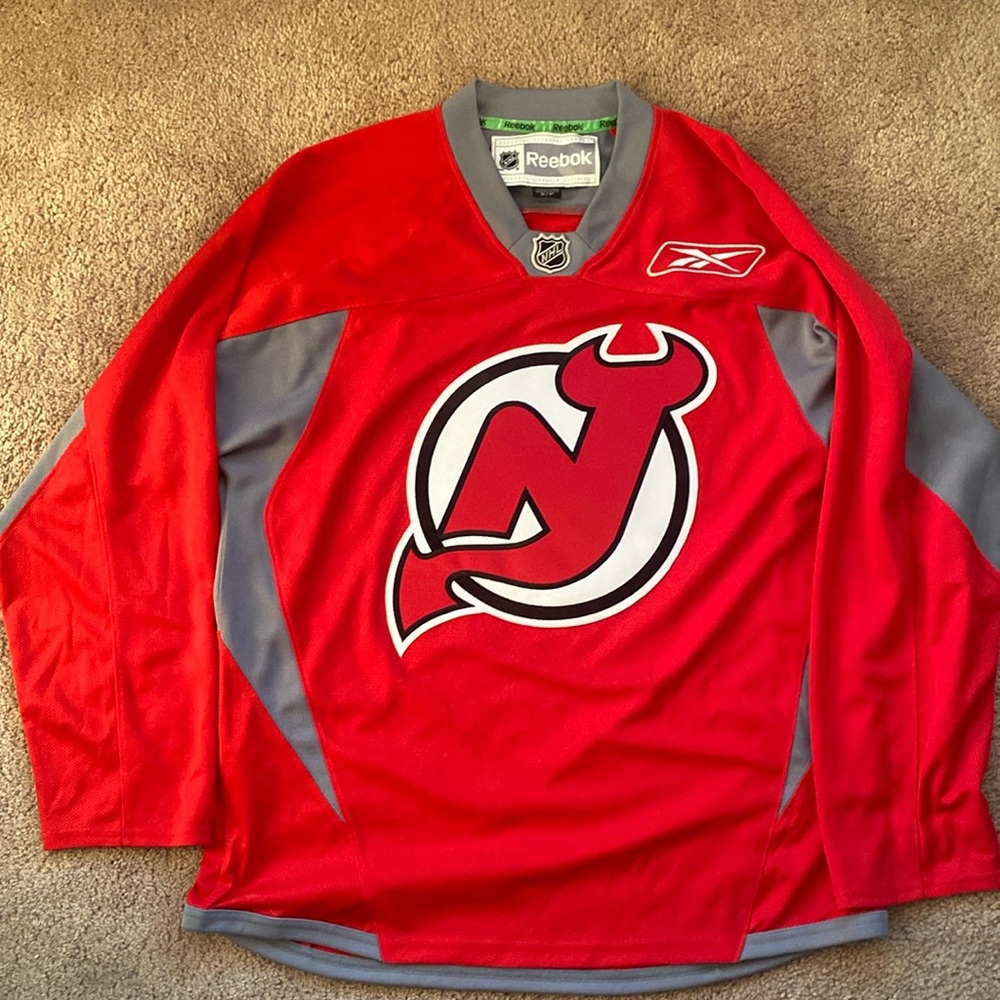 Authentic NJ Devil’s hockey Jersey. Worn once.